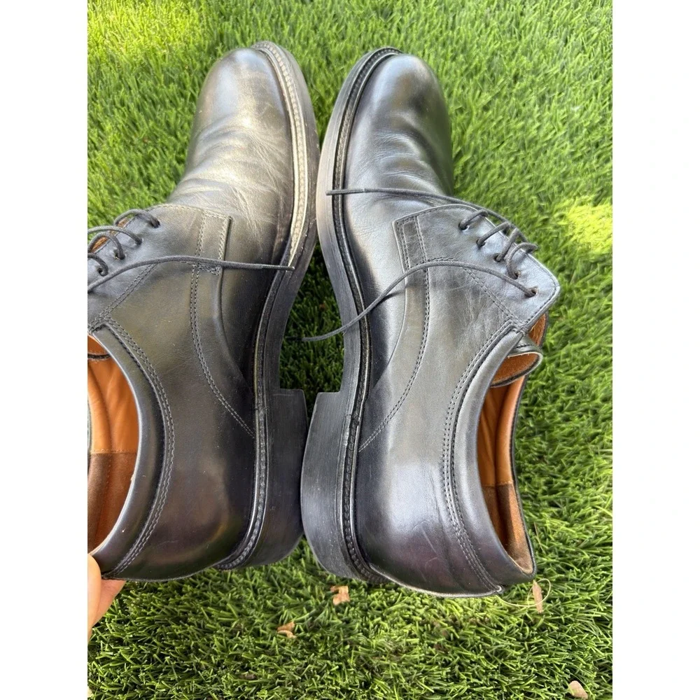Johnston & Murphy Signature Series 15-3805 Black Leather Shoes 10.5 M Italy